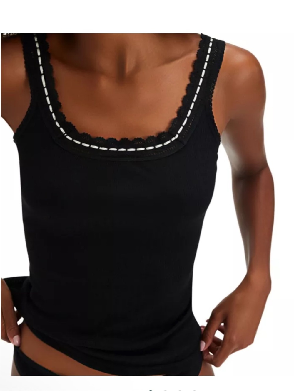 NWOT free people Only You Pointelle Tank Top